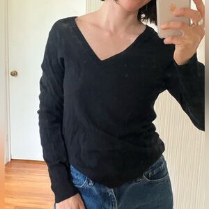 Madewell black v-neck sweater